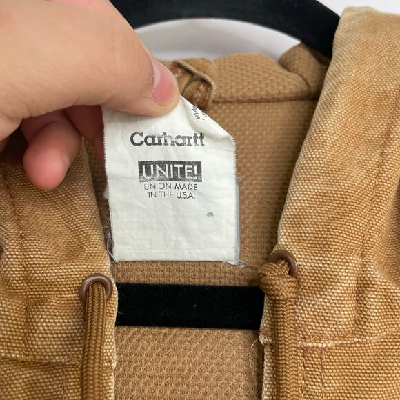 Carhartt J131 Thermal Lined Canvas Full Zip Hooded Jacket Men's size XL - Picture 14 of 16